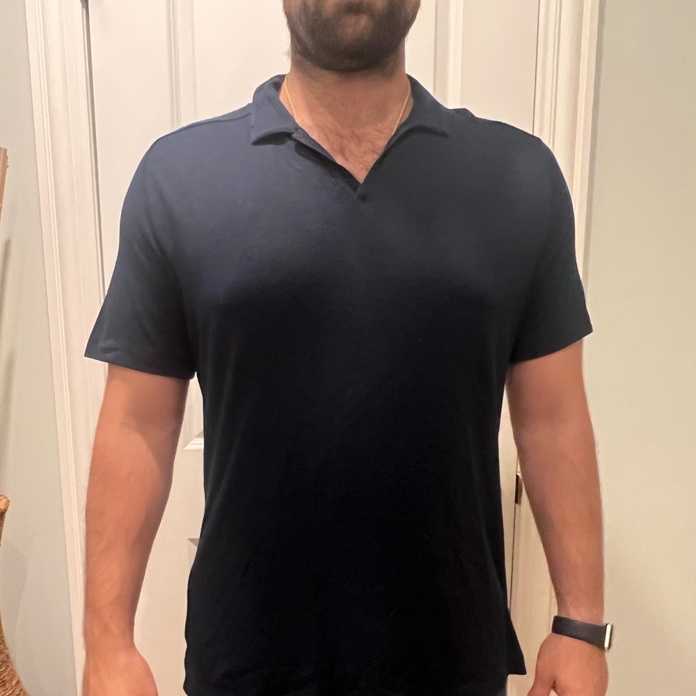 Men’s Theory XL polo, navy blue